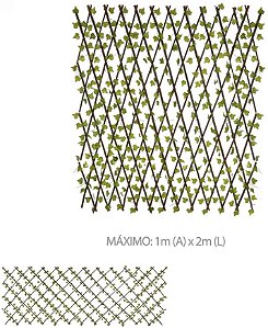 Planta Artificial Folhagem Cerca Verde 1x2cm